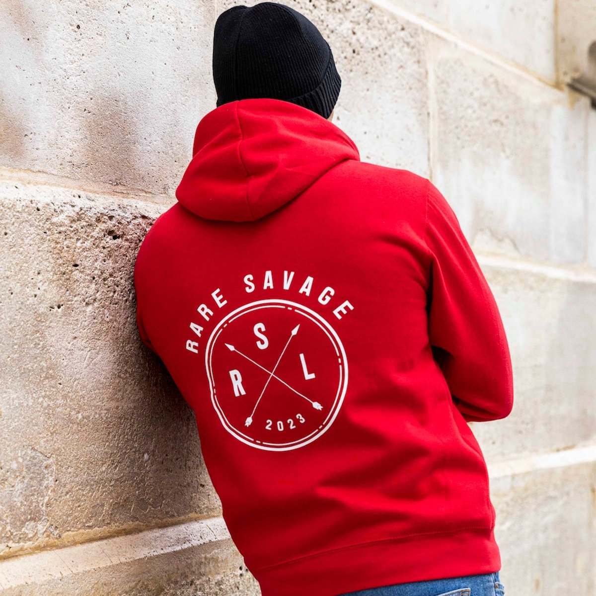 CHAOS Hoody - Red with black hood