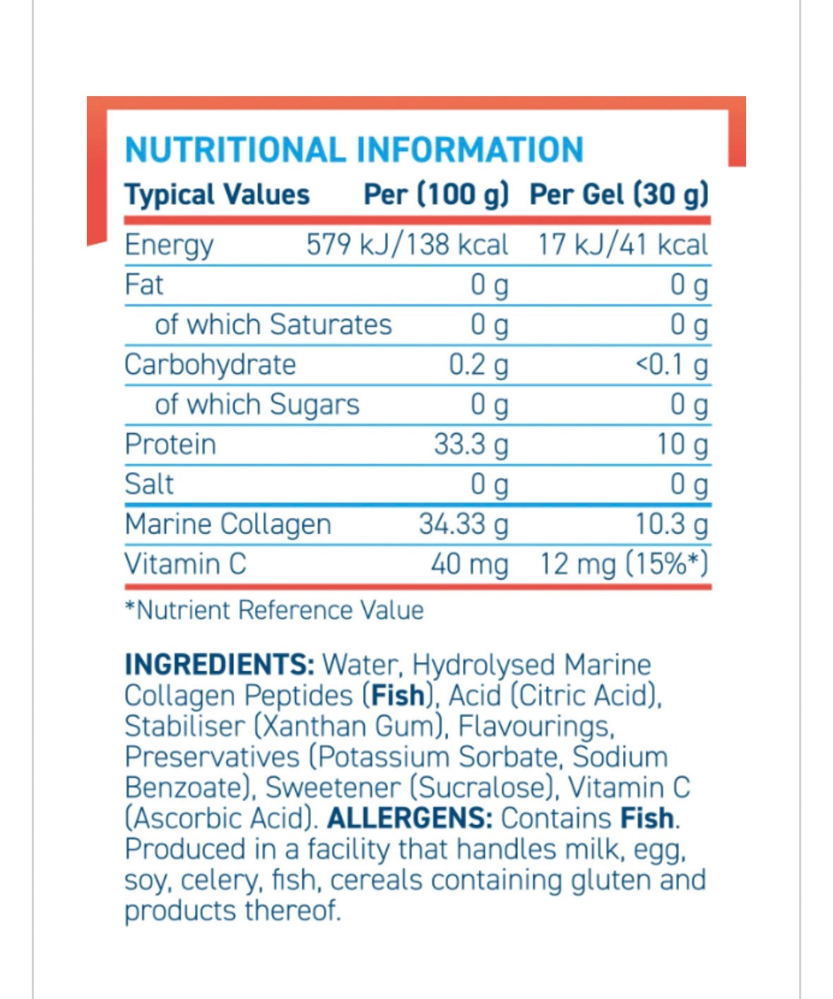 Applied Nutrition Marine Collagen - Liquid sachet